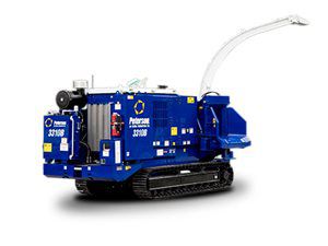 Carter Machinery Peterson drum chipper on white background