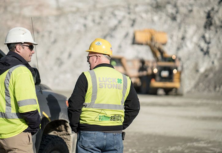 Luck Stone Employees in Quarry