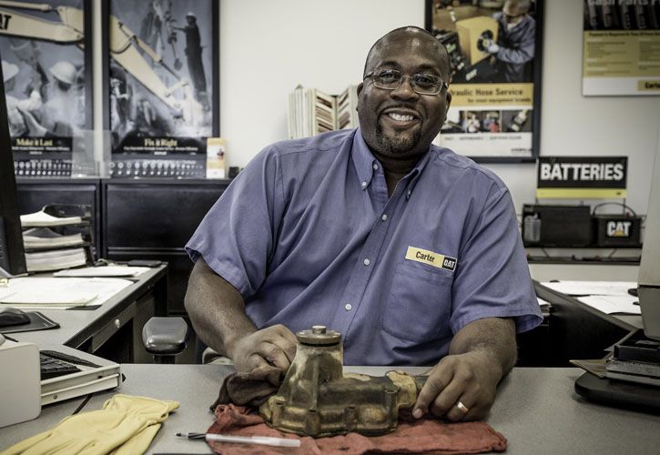 Carter Employee at Desk