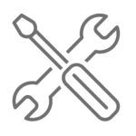 Gray work tools graphic