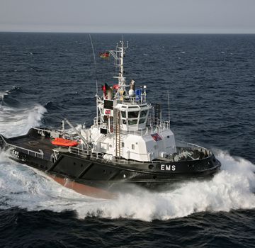 A commercial marine boat on the water