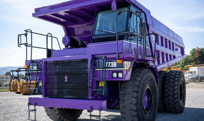 A Purple Cat Haul Truck