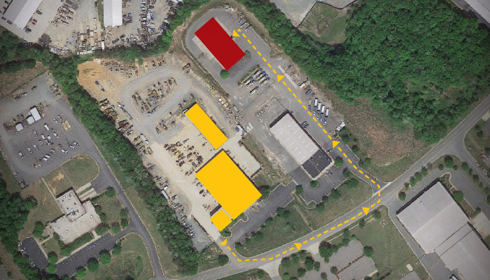 Fredericksburg rental store move map