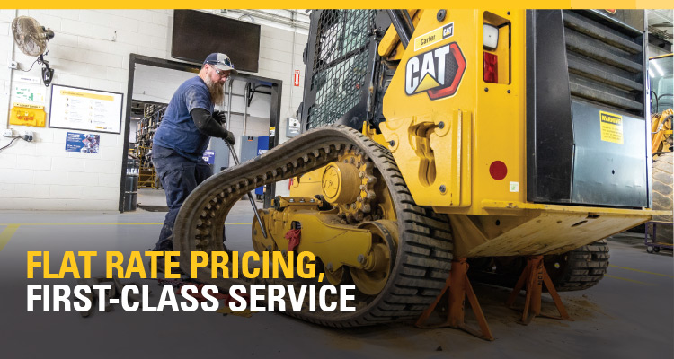 LIMITED TIME FLAT RATE PRICING ON RUBBER TRACK SERVICE