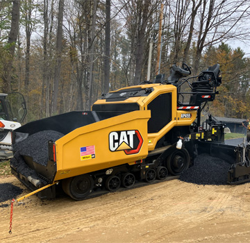 Cat AP455 Paver on Jobsite