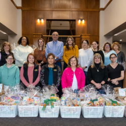 Carter Machinery Staff Easter Baskets Lobby