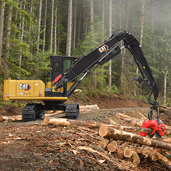 Cat 568 Grappler in forest