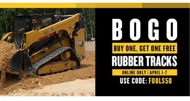 Buy One Get One Free on Rubber Tracks