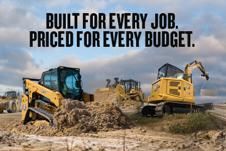 Built for every job. Priced for every budget. With carter cat machines moving material