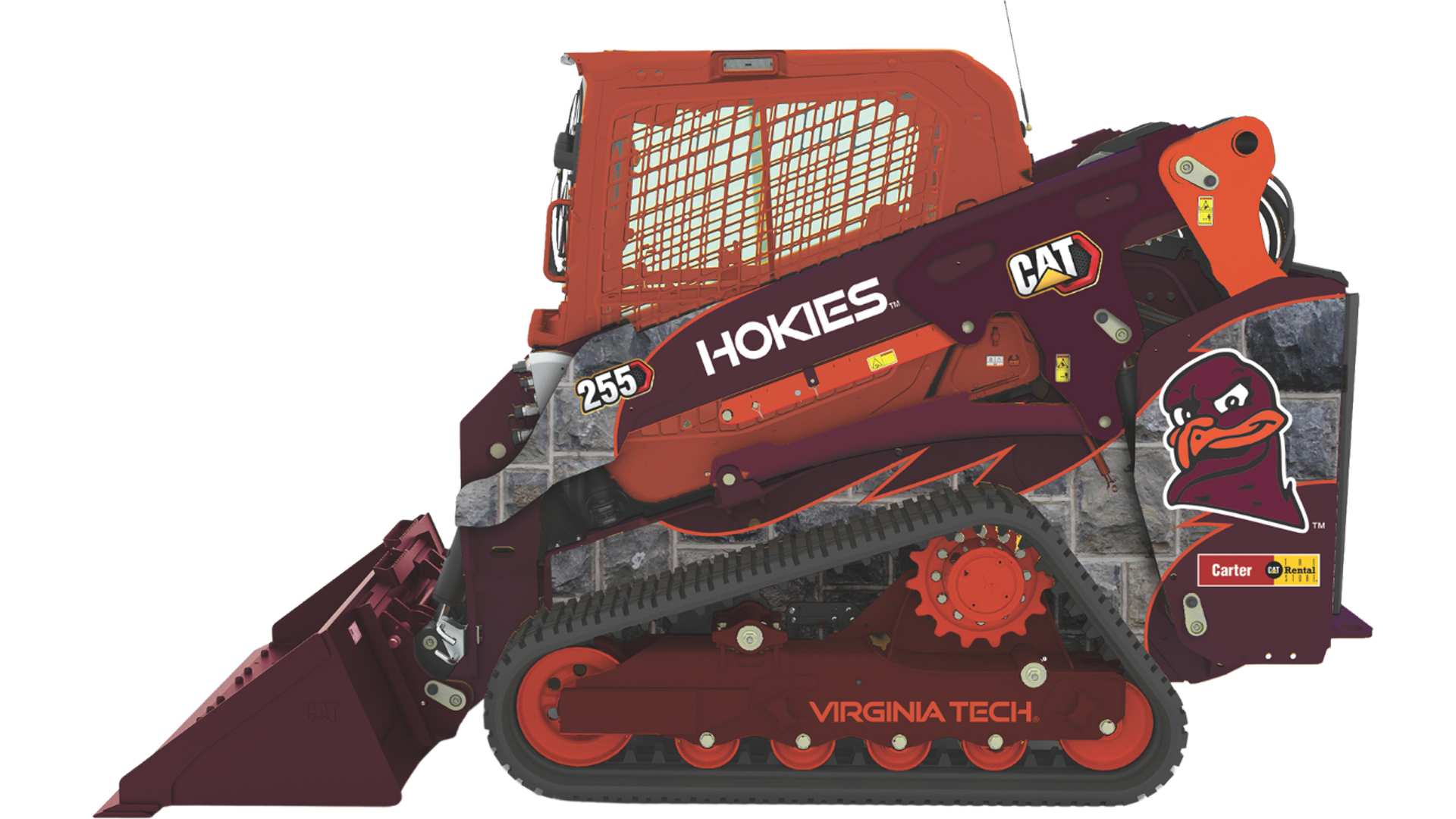 Carter Machinery - Virginia Tech Custom Compact Track Loader
